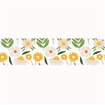 Flowers on a white background pattern                                                                   Large Bar Mat