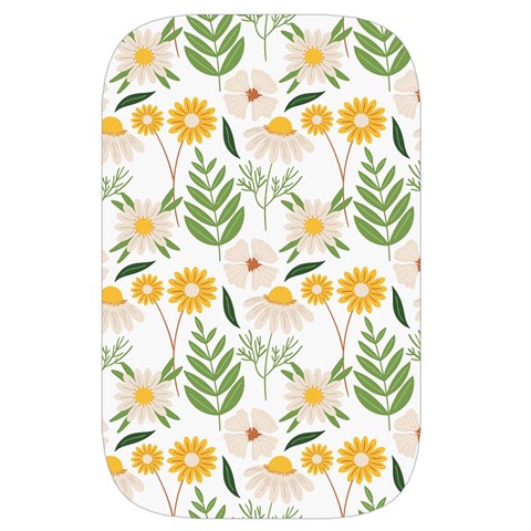 Flowers on a white background pattern                                                                 Waist Pouch (Large) from ArtsNow.com Front