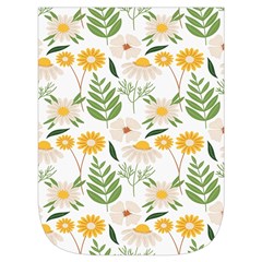 Flowers on a white background pattern                                                                 Waist Pouch (Large) from ArtsNow.com Front Pocket