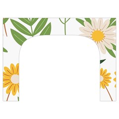 Flowers on a white background pattern                                                                 Toiletries Pouch from ArtsNow.com Front