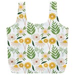 Flowers on a white background pattern                                                               Full Print Recycle Bag (XXL)