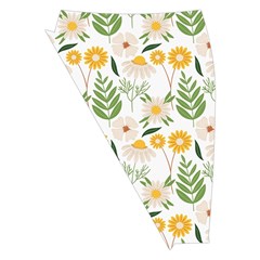 Flowers on a white background pattern                                                                   Midi Wrap Pencil Skirt from ArtsNow.com Front Left