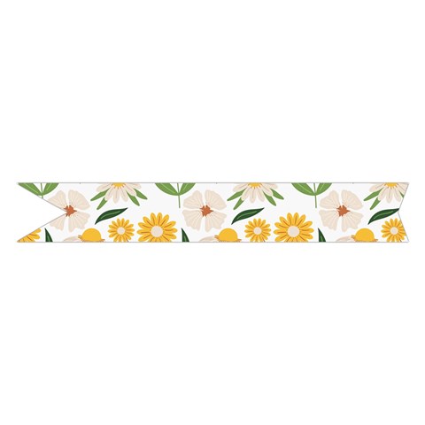 Flowers on a white background pattern                                                                   Midi Wrap Pencil Skirt from ArtsNow.com Hem