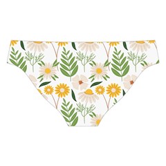 Flowers on a white background pattern                                                                   Cross Back Hipster Bikini Set from ArtsNow.com Back Under