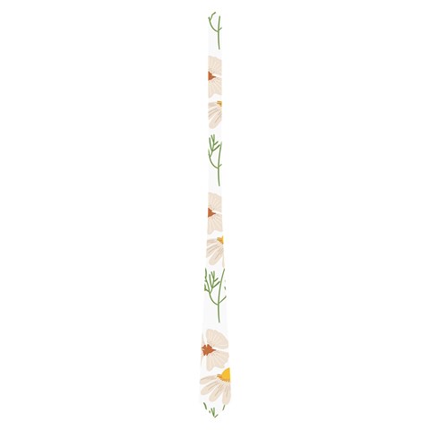 Flowers on a white background pattern                                                                    Necktie from ArtsNow.com Front