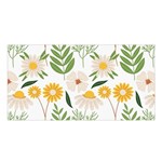 Flowers on a white background pattern                                                                Satin Shawl