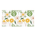 Flowers on a white background pattern                                                                   Satin Wrap