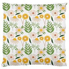 Flowers on a white background pattern                                                                   Standard Flano Cushion Case (Two Sides) from ArtsNow.com Front