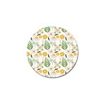 Flowers on a white background pattern                                                                    Golf Ball Marker (4 pack)