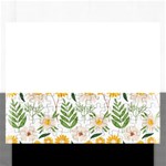 Flowers on a white background pattern                                                                    Jigsaw Puzzle (Rectangular)