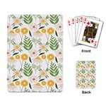 Flowers on a white background pattern                                                                    Playing Cards Single Design