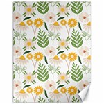 Flowers on a white background pattern                                                                    Canvas 12  x 16 