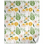 Flowers on a white background pattern                                                                    Canvas 16  x 20 