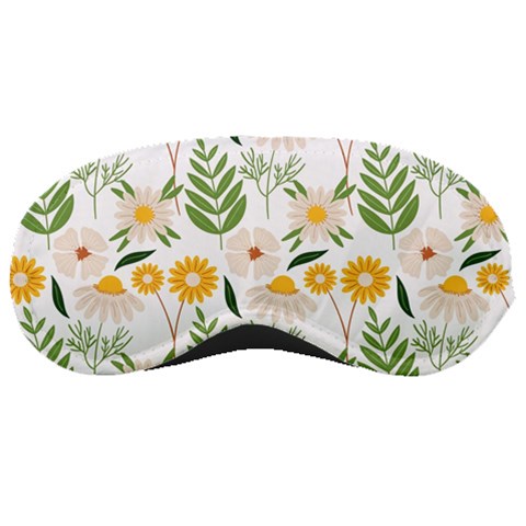 Flowers on a white background pattern                                                                    Sleeping Mask from ArtsNow.com Front