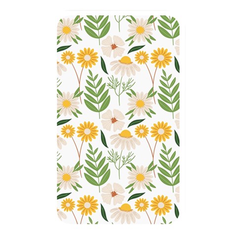 Flowers on a white background pattern                                                                    Memory Card Reader (Rectangular) from ArtsNow.com Front