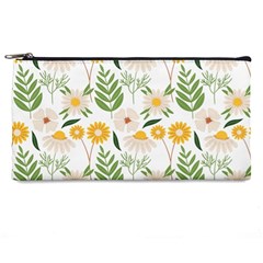 Flowers on a white background pattern                                                                   Pencil Case from ArtsNow.com Front