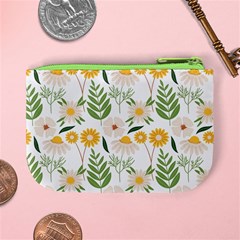 Flowers on a white background pattern                                                                   Mini Coin Purse from ArtsNow.com Back