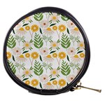 Flowers on a white background pattern                                                                    Mini Makeup Bag