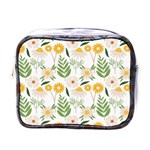 Flowers on a white background pattern                                                                    Mini Toiletries Bag (One Side)