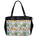 Flowers on a white background pattern                                                                    Oversize Office Handbag