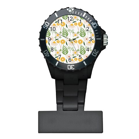 Flowers on a white background pattern                                                                    Nurses Watch from ArtsNow.com Front