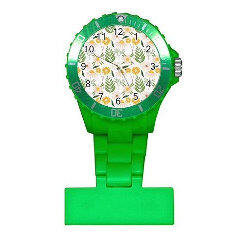 Flowers on a white background pattern                                                                    Nurses Watch from ArtsNow.com Front