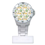 Flowers on a white background pattern                                                                    Nurses Watch