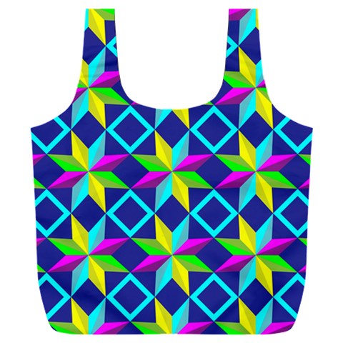 Colorful stars pattern                                                                Full Print Recycle Bag (XXL) from ArtsNow.com Front