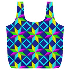 Colorful stars pattern                                                                Full Print Recycle Bag (XXL) from ArtsNow.com Front