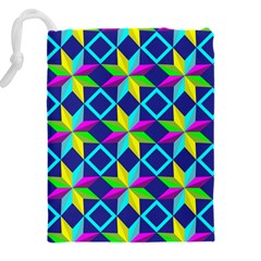 Colorful stars pattern                                                                 Drawstring Pouch (5XL) from ArtsNow.com Back