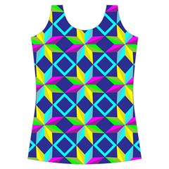 Colorful stars pattern                                                                    Criss cross Back Tank Top from ArtsNow.com Front