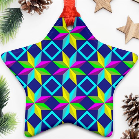 Colorful stars pattern                                                                     Ornament (Star) from ArtsNow.com Front