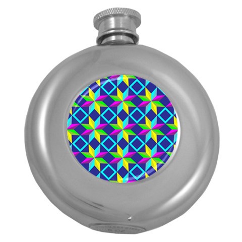 Colorful stars pattern                                                                     Hip Flask (5 oz) from ArtsNow.com Front