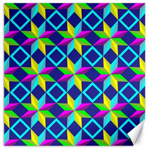 Colorful stars pattern                                                                     Canvas 12  x 12  from ArtsNow.com 11.4 x11.56  Canvas - 1