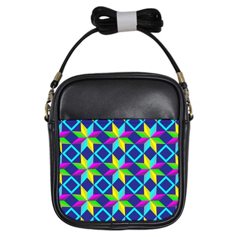 Colorful stars pattern                                                                     Girls Sling Bag from ArtsNow.com Front