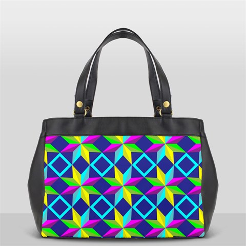 Colorful stars pattern                                                                     Oversize Office Handbag (2 Sides) from ArtsNow.com Front