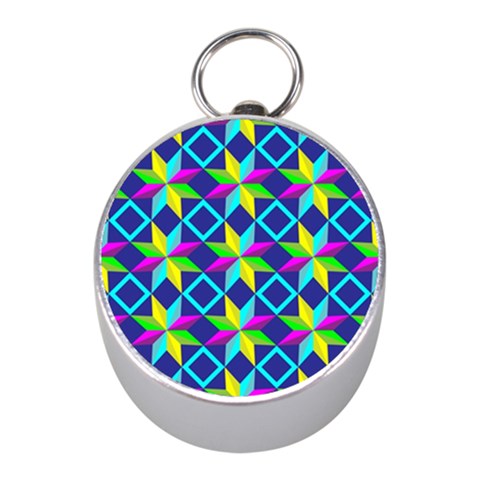 Colorful stars pattern                                                                     Silver Compass (Mini) from ArtsNow.com Front