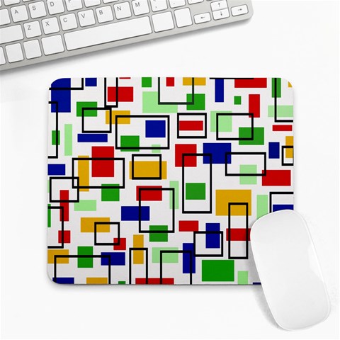 Colorful rectangles                                                                      Large Mousepad from ArtsNow.com Front