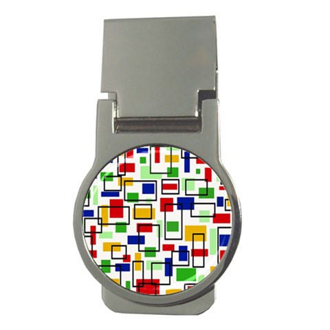 Colorful rectangles                                                                      Money Clip (Round) from ArtsNow.com Front