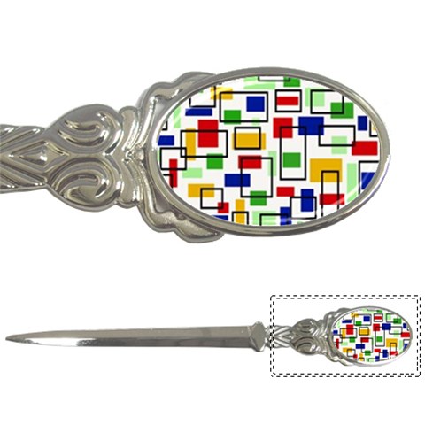 Colorful rectangles                                                                      Letter Opener from ArtsNow.com Front