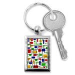 Colorful rectangles                                                                      Key Chain (Rectangle)