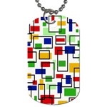 Colorful rectangles                                                                      Dog Tag (One Side)