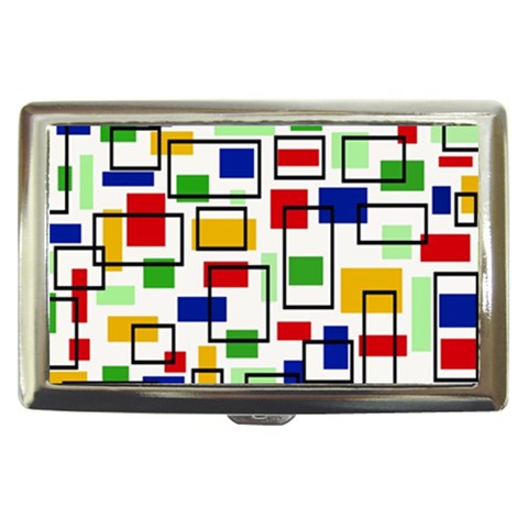 Colorful rectangles                                                                      Cigarette Money Case from ArtsNow.com Front