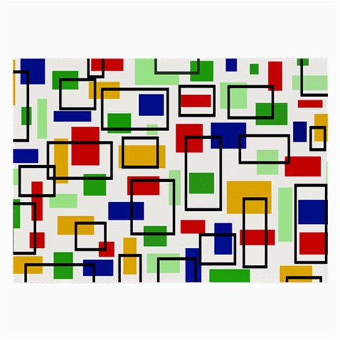 Colorful rectangles                                                                      Large Glasses Cloth from ArtsNow.com Front