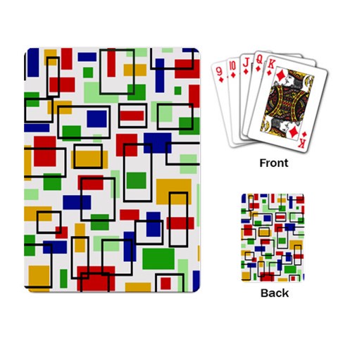 Colorful rectangles                                                                      Playing Cards Single Design from ArtsNow.com Back