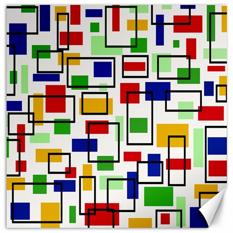 Colorful rectangles                                                                      Canvas 12  x 12  from ArtsNow.com 11.4 x11.56  Canvas - 1