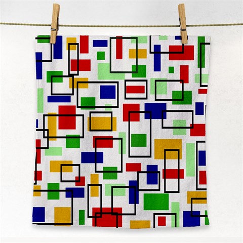 Colorful rectangles                                                                      Face Towel from ArtsNow.com Front