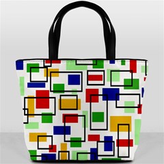 Colorful rectangles                                                                      Bucket Bag from ArtsNow.com Back