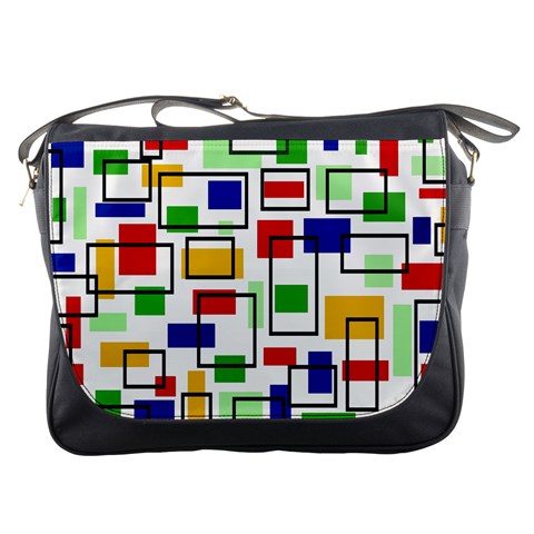 Colorful rectangles                                                                      Messenger Bag from ArtsNow.com Front