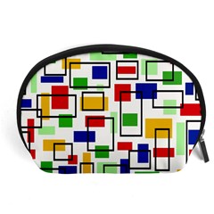 Colorful rectangles                                                                      Accessory Pouch from ArtsNow.com Front